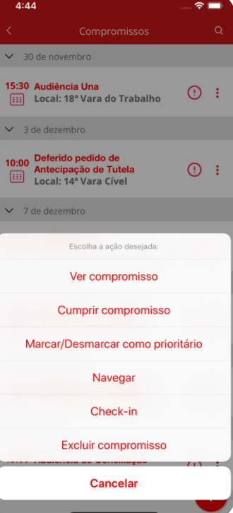 screenshot of Benner Juridico